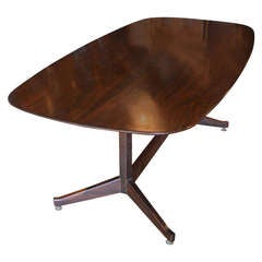 Brazilian Highly Figured Rosewood Modernist Table