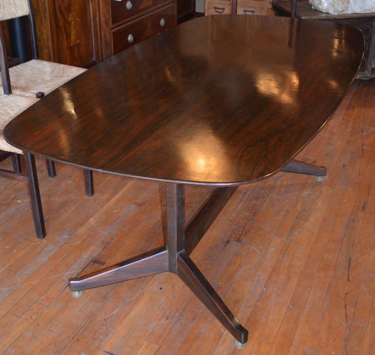 Brazilian Highly Figured Rosewood Modernist Table