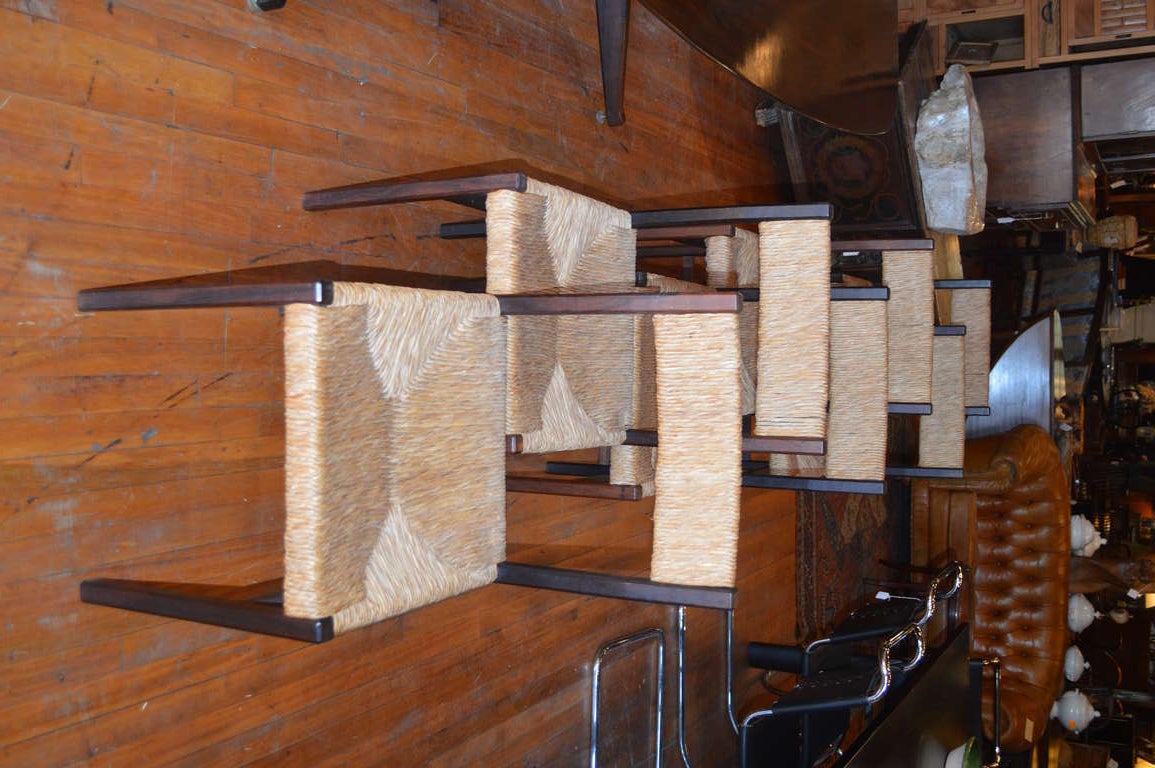Six Brazilian Rosewood Mid-century Chairs