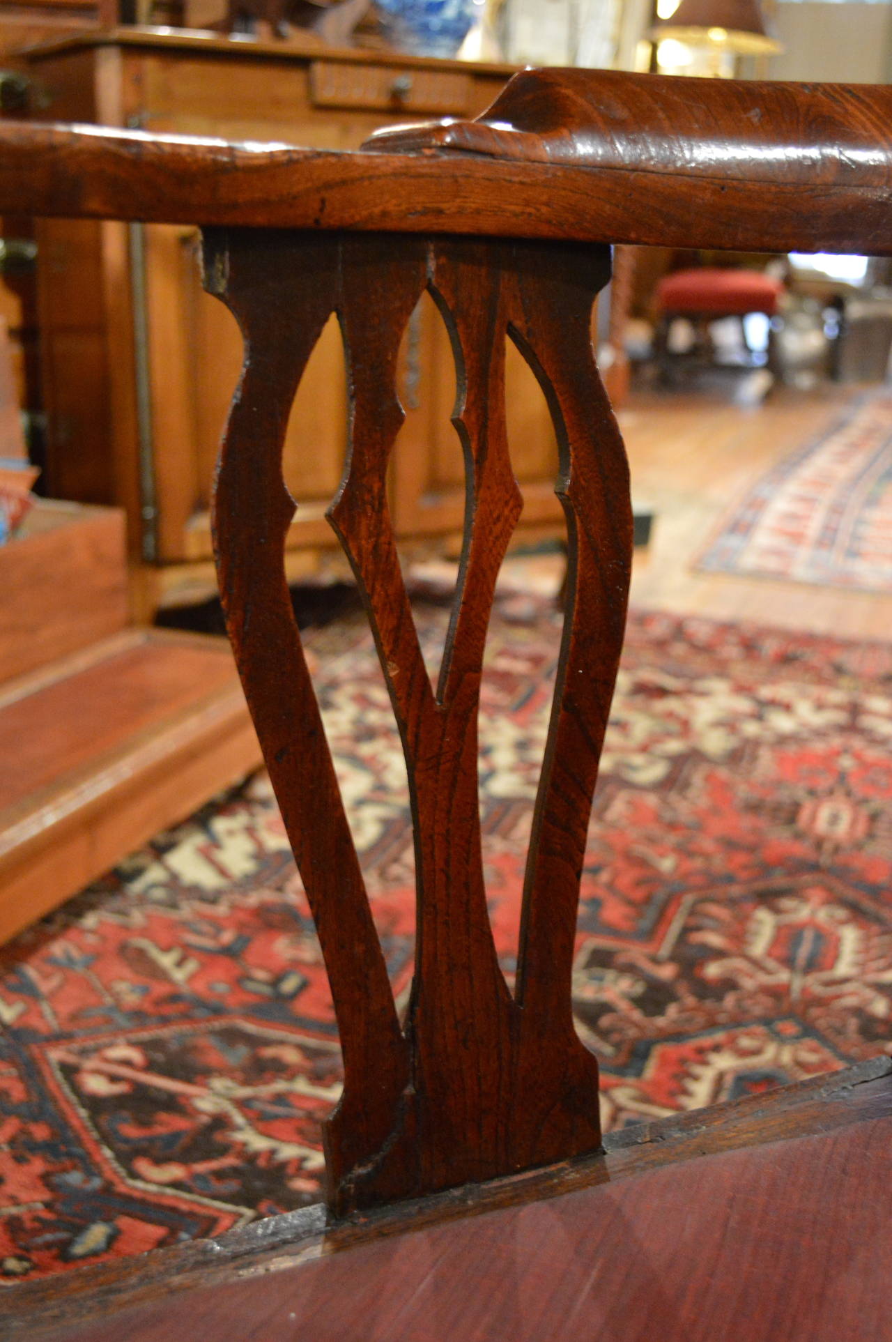 18th Century Scottish Elm Corner Chair For Sale 3