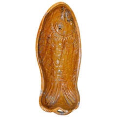19th French Faience Fish Mold