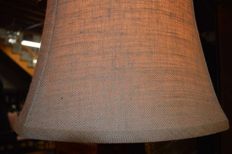 Mid-20th Century Hand Blown Vintage Murano Faux Tortoise Lamp