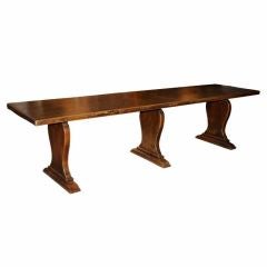French Provincial Elm Monastery Table
