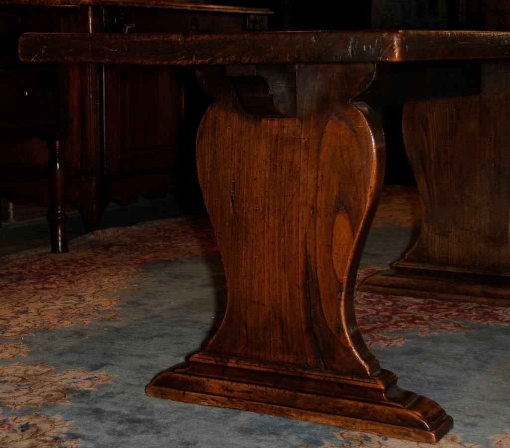French Provincial Elm Monastery Table For Sale 2