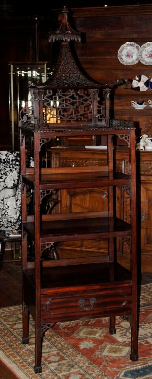 Chinese Chippendale Etagere
