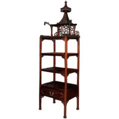 Chinese Chippendale Etagere