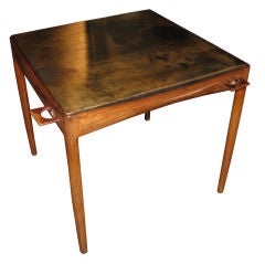 Rare Danish Card Table designed by Madsen and Larsen