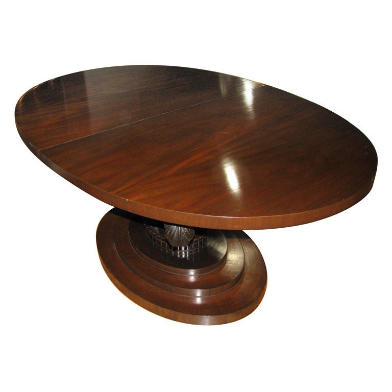 French Art Deco Table with Prince of Wales feather supports