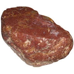 Large Polished Red Jasper Boulder Table