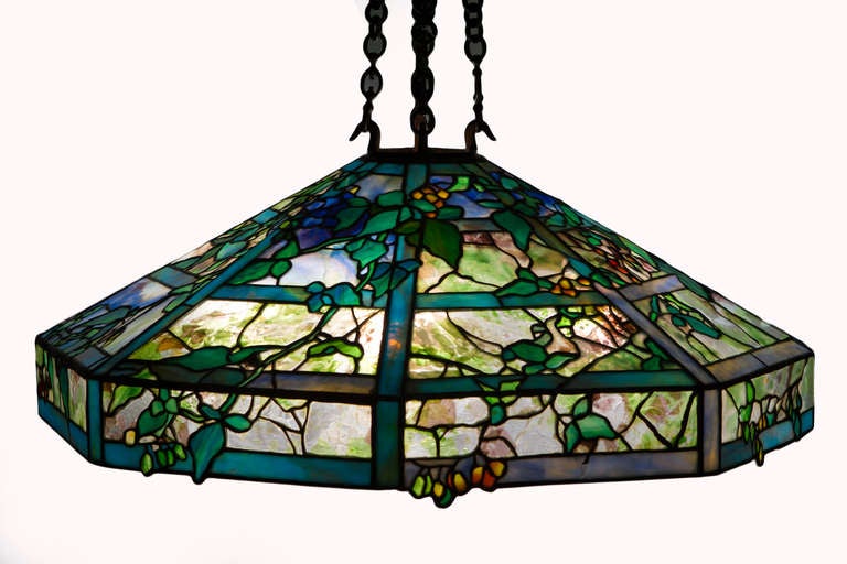 American Tiffany Studios October Night Chandelier