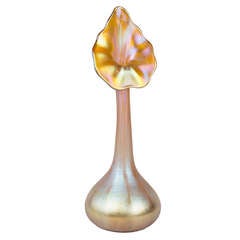 Tiffany Favrile "Jack-in-the-Pulpit" Glass Vase by Tiffany Studios