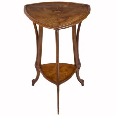French Art Nouveau Side Table by, Emile Gallé 12