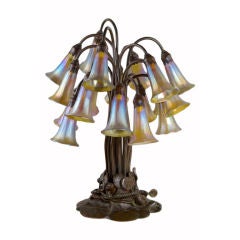 Tiffany Studios Eighteen Light Lily Table Lamp