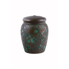 Vintage Tiffany Studios Grapevine Pattern Tobacco Jar