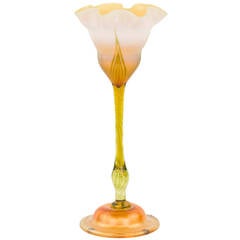 Art Nouveau "Flower Form" Art Glass Vase by Tiffany Studios