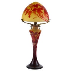Art Nouveau Fuchsia Table Lamp by, Emile Gallé