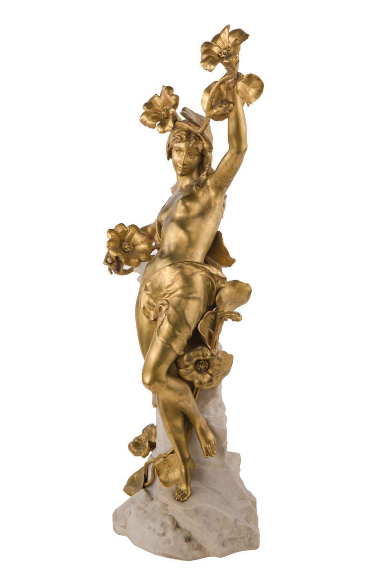 Eine französische Skulptur im Jugendstil von Jean-Baptiste Germain