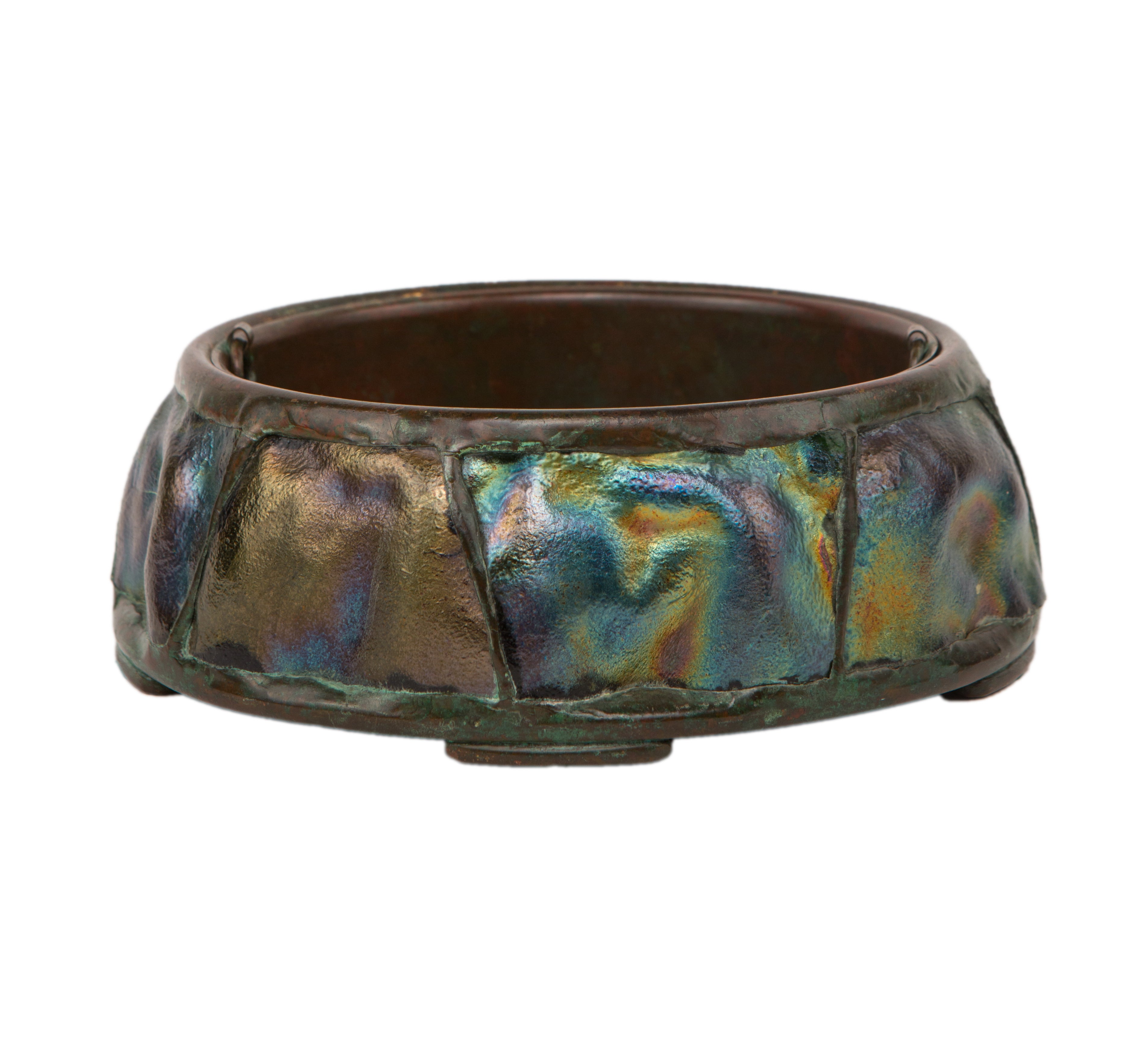 A Rare Tiffany Studios "Turtleback Tile" Planter