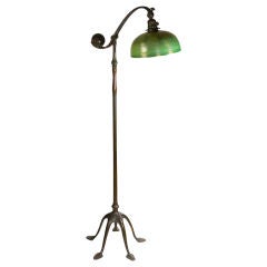 Vintage Tiffany Studios Counter Balance Floor Lamp