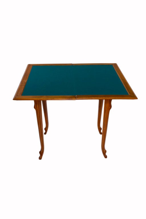 French Art Nouveau Games Table by, Emile Gallé