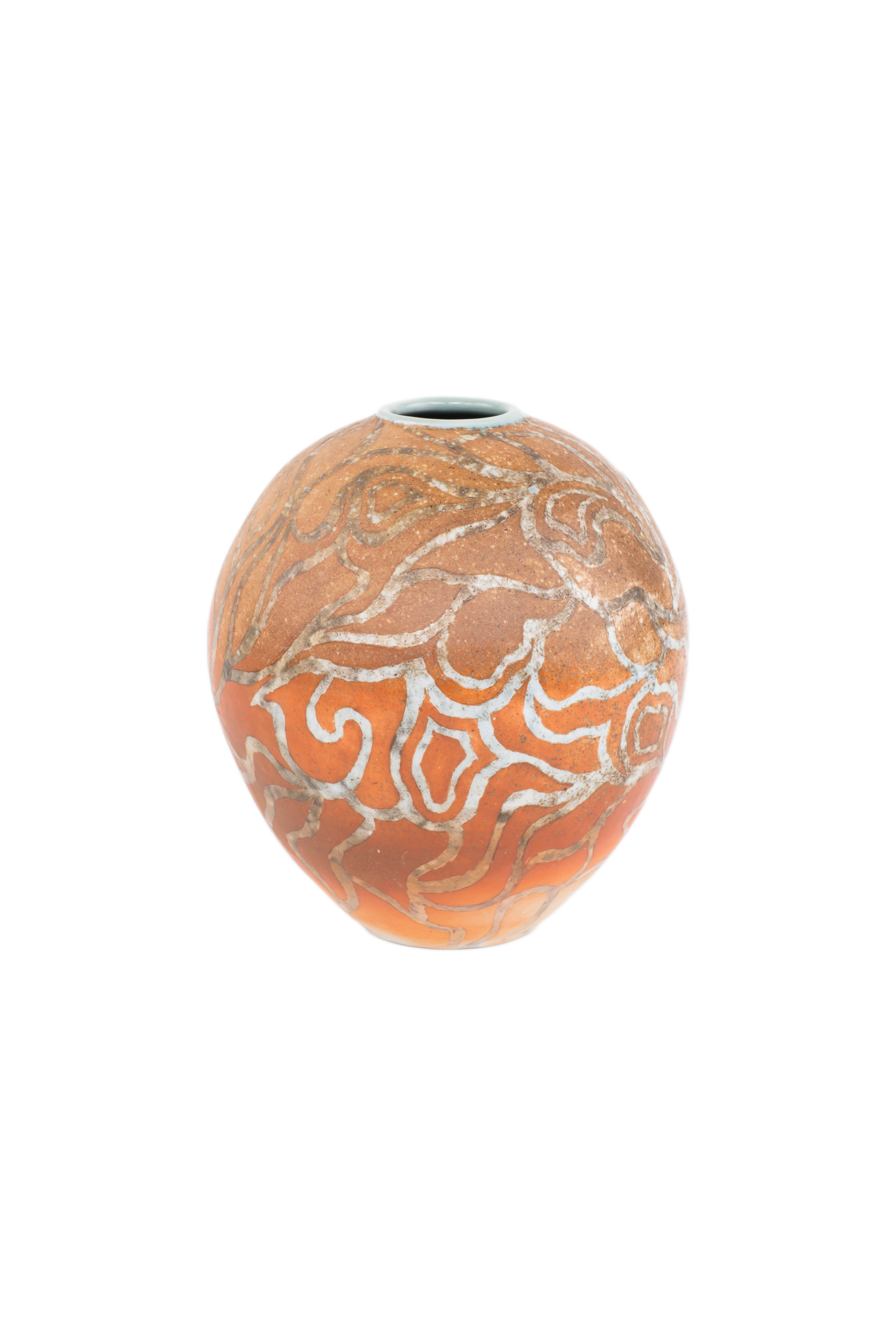 An Art Deco Style Ceramic Decorative Vase by Douglas Breitbart