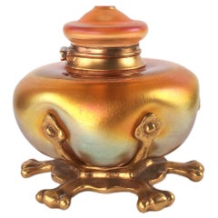 Tiffany Studios Favrile Blown Out Inkwell