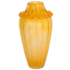 Rare Art Deco Glass Vase by, Daum Nancy