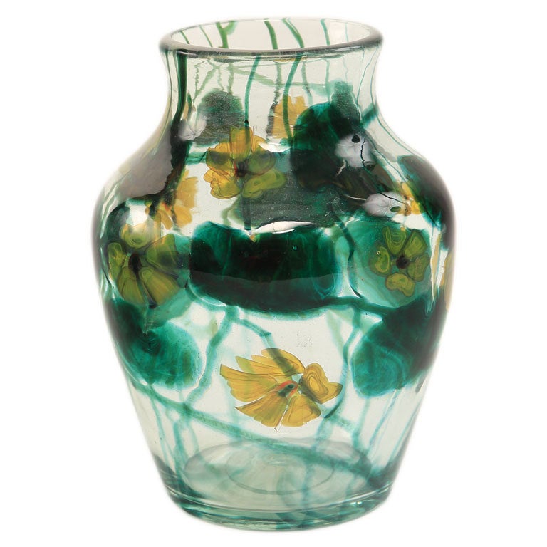 Tiffany Favrile ��“Anemone” Paperweight Vase