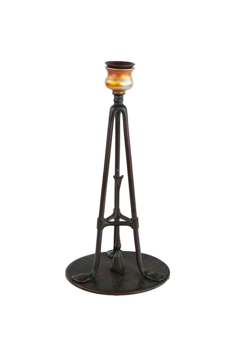 Art Nouveau Candlestick by Tiffany Studios