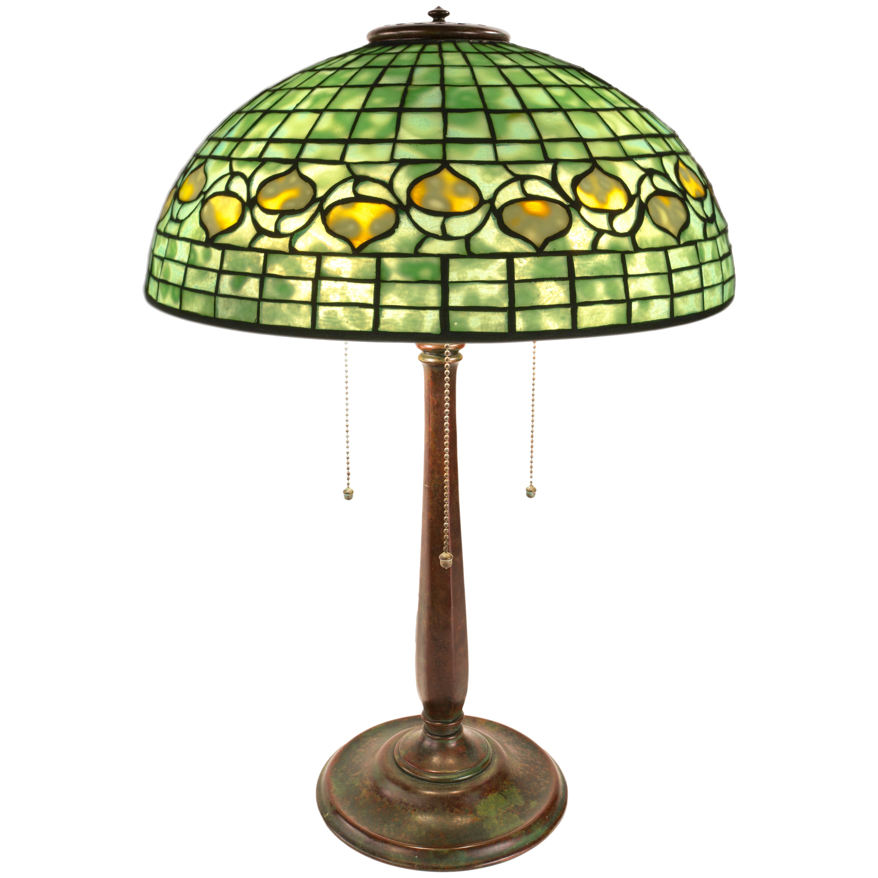 Tiffany Studios Acorn Pattern Table Lamp