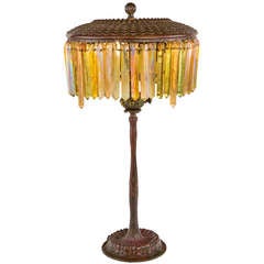 Antique A Tiffany Studios Prism Table Lamp