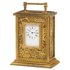 Grapevine Pattern Carriage Clock by Tiffany Studios