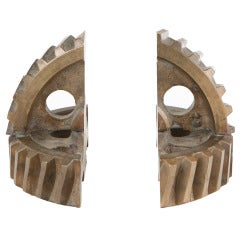 Industrial Gear Bookends 10
