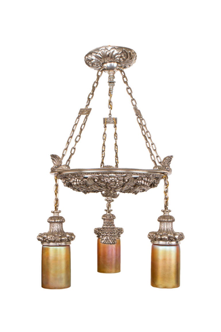19th Century American Chandelier by, E.F. Caldwell