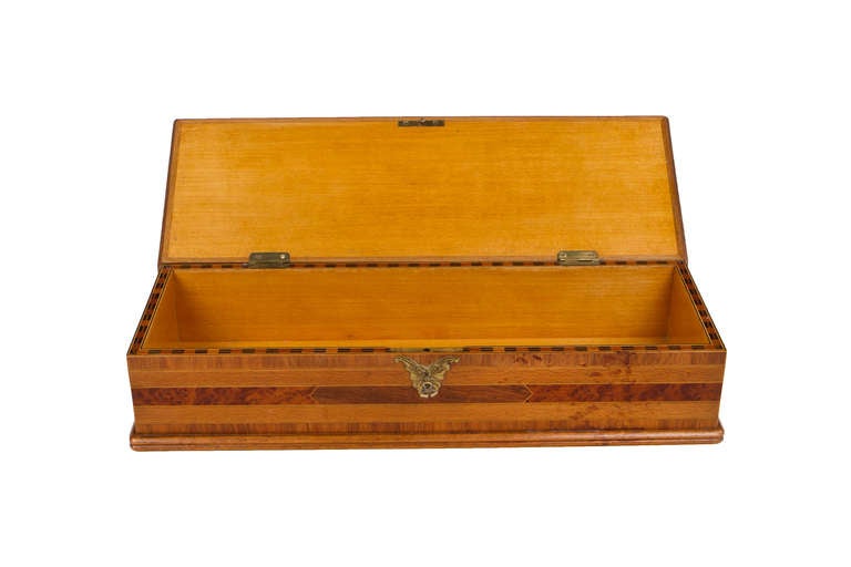 An Art Nouveau Box with Marquetry Decoration by Emile Gallé at 1stdibs