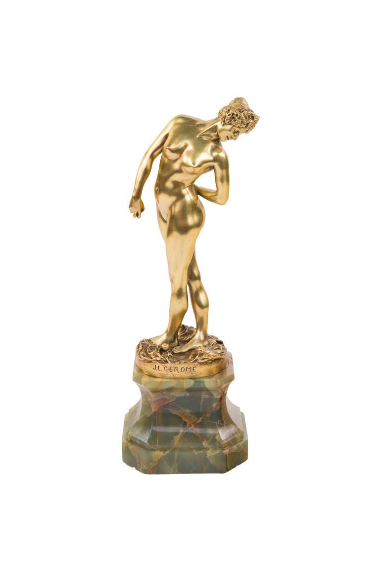 Art Nouveau Sculpture "Joueuse de Boules" (Juggler) by Jean-Léon Gérôme