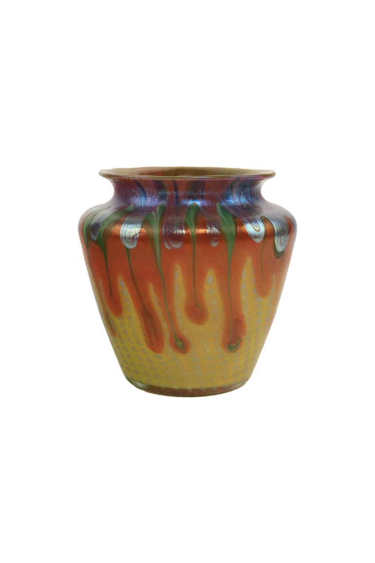 Loetz Phänomen Gre Decorated Glass Vase