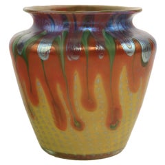 Loetz Phänomen Gre Decorated Glass Vase