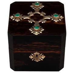 Antique Coromandel Jewellery Box