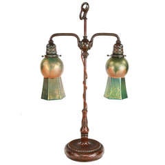 Antique Tiffany Studios Student Desk Lamp