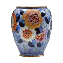 Camille Faure Stylized Floral Vase