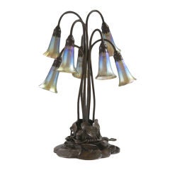 Tiffany Studios Sieben Licht Lily Tischlampe