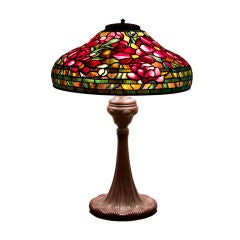 Vintage Tiffany Studios Peony Table Lamp