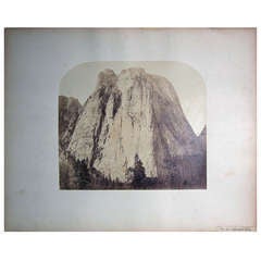 Carleton Watkins Albumen "Cathedral Rock [Yosemite]"