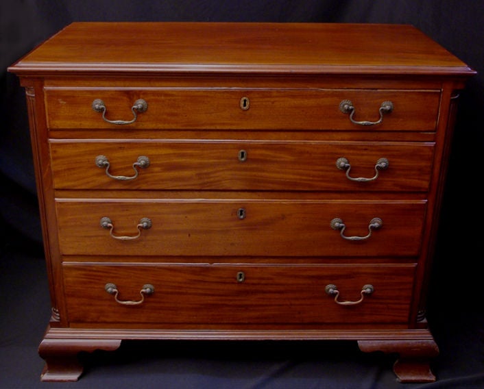 Philadelphia Mahogany Four Drawer Low Chest