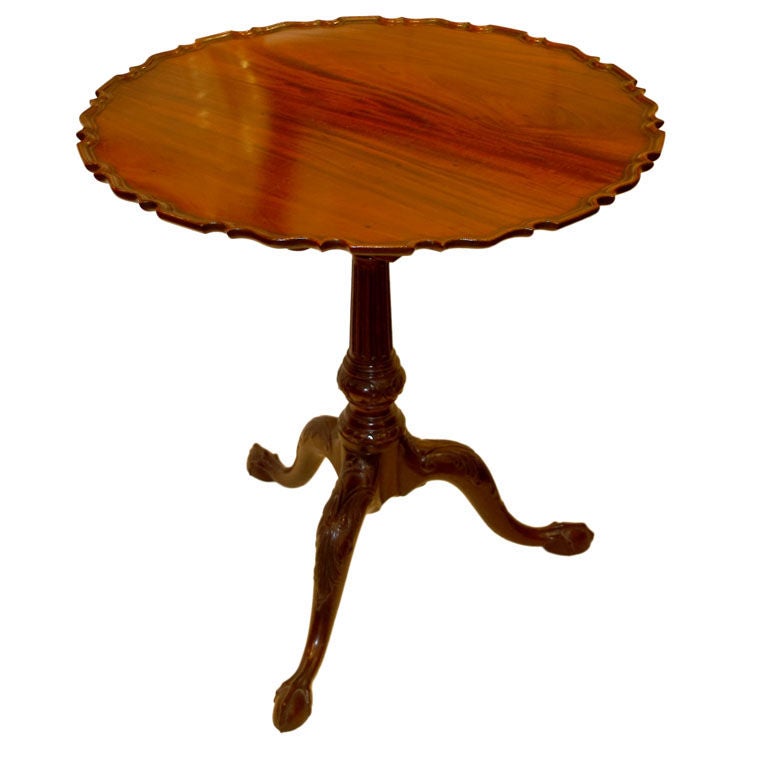 Chippendale Carved Walnut Tea Table For Sale