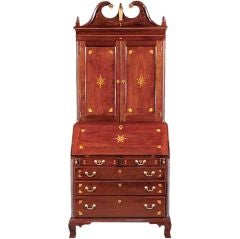Antique Spectacular Maryland Desk and Bookcase