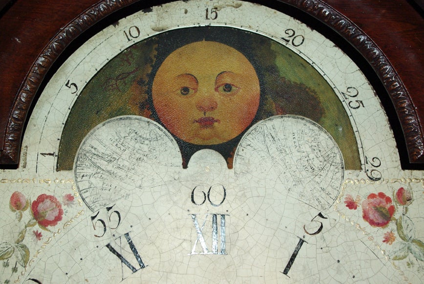 A Chippendale Carved Mahogany Tall-case Clock