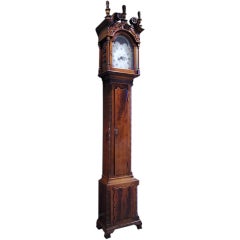 A Chippendale Carved Mahogany Tall-case Clock