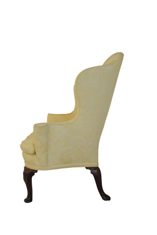 A George I Walnut Wing Armchair